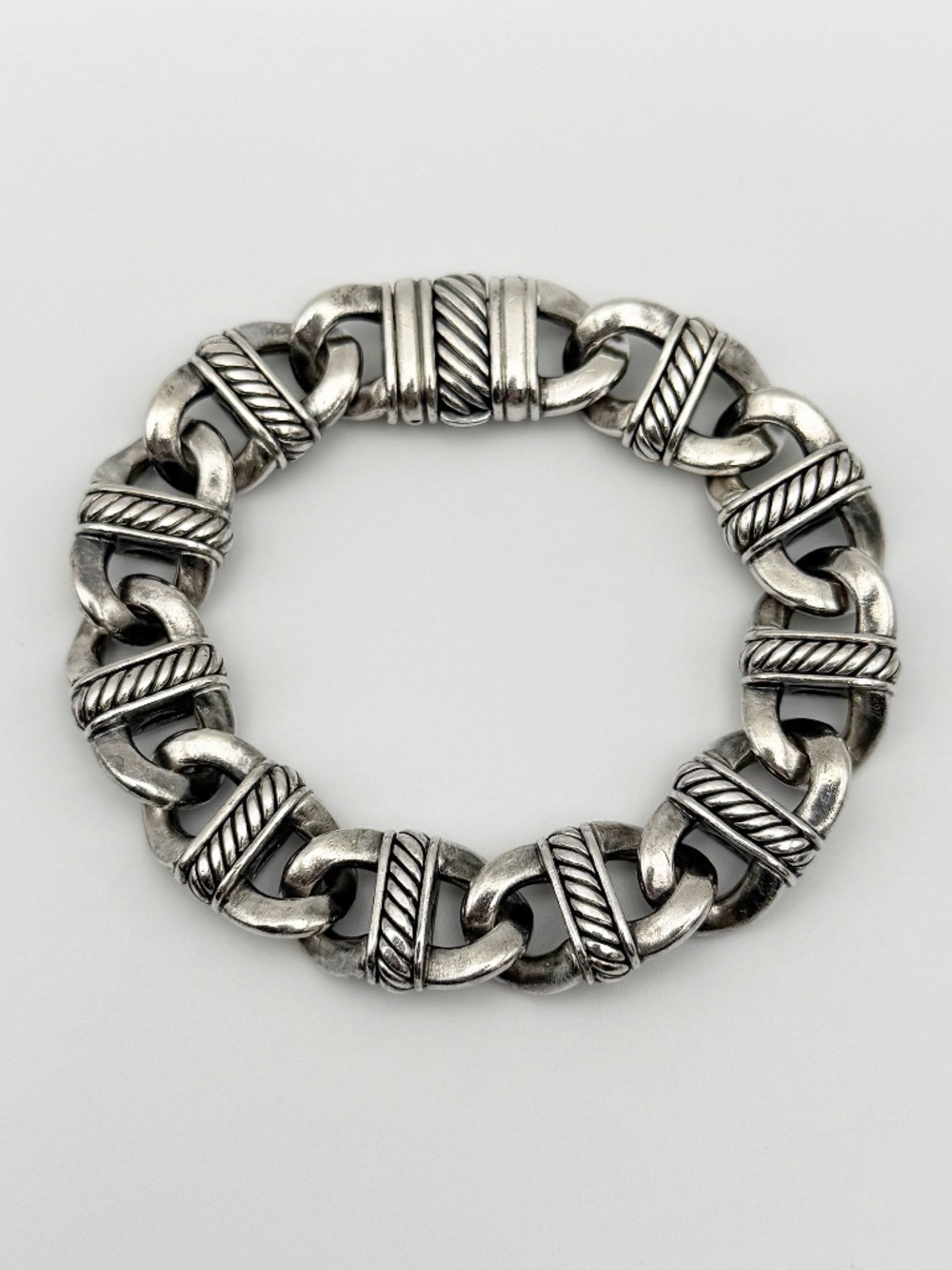 David Yurman 925 Sterling silver Madison Curb 14mm Link Bracelet 7.5”